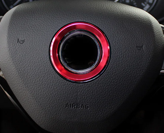 

1pc for Skoda Octavia 2015-2017 Steering wheel Auto Logo decorate ring (item without LOGO)