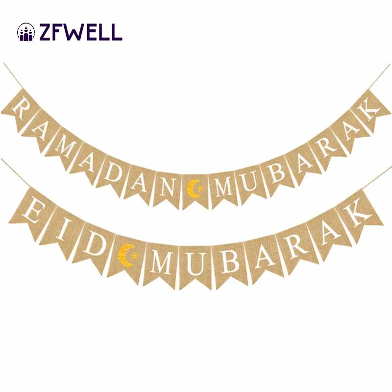 ZFWELL13 * 18 см Iftar праздничное украшение для вечеринки Потяните цветок баннер