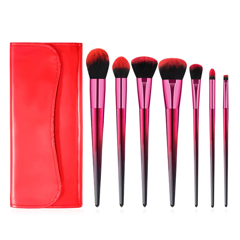 7 PcsColourful новый набор кисточек для макияжа Мощность основа тени век Красота
