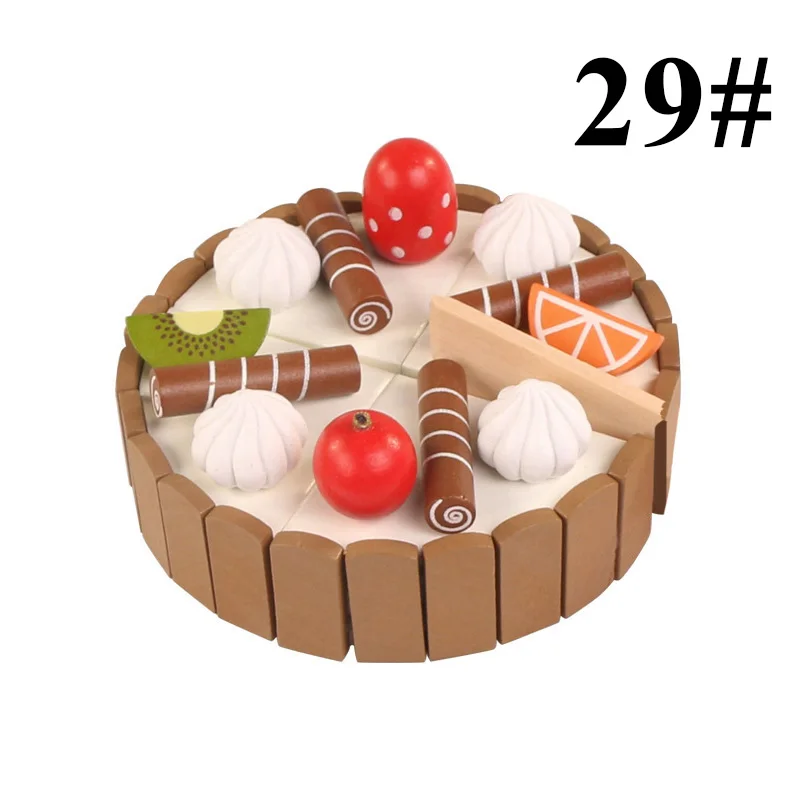 Деревянные игрушки для ролевых игр магнитные Соединенные фрукты/овощи детские