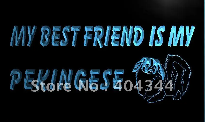 

LK479- Best Friend Pekingese Dog Pet LED Neon Light Sign