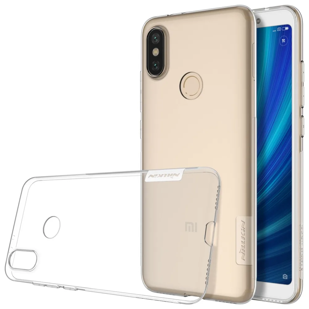 Nillkin супер тонкий природа прозрачный чехлы Телефон для Xiaomi Mi 6X чехол случае |