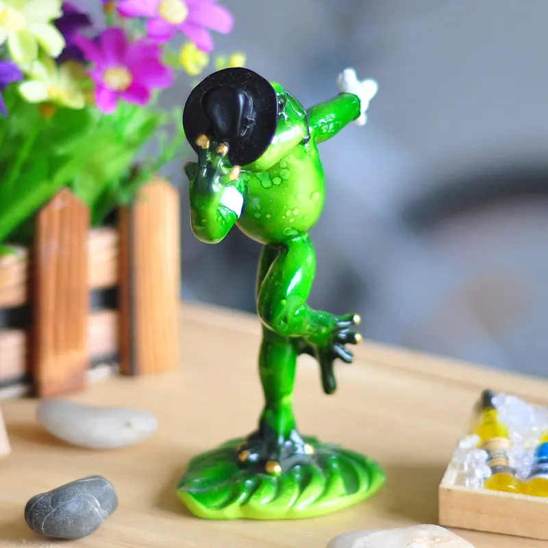 Лягушка миниатюрное украшение 2017 новые Забавные 3D креативные предметы мебели MJ