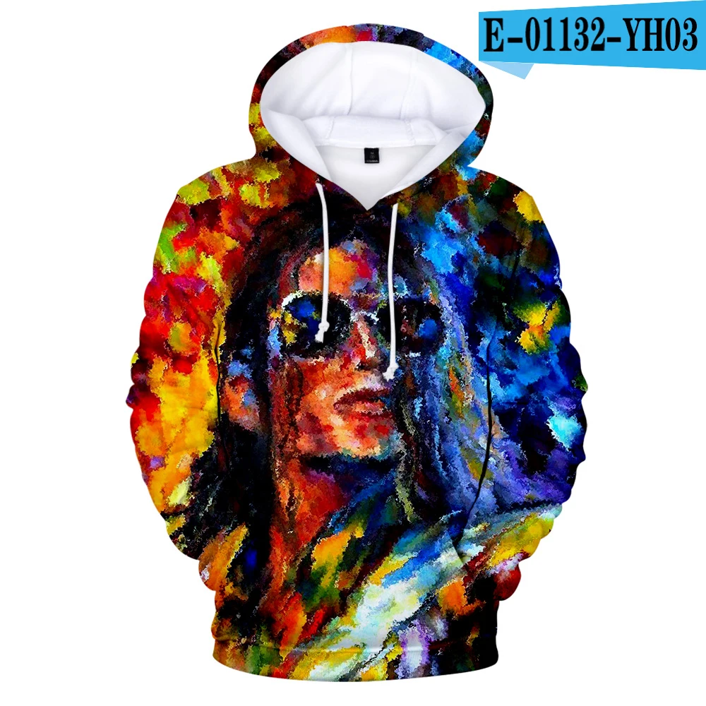 3D Michael Jackson Hooded Sweatshirt Male pullover Keep warm Hoody Singer Michael Jackson Hip Hop Harajuku Men Streetwear - Цвет: 3D
