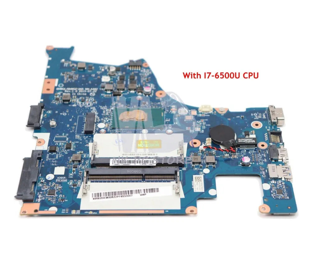 NOKOTION BMWQ1 BMWQ2 NM A482 для Lenovo IdeaPad 300 14 14ISK материнская плата ноутбука дюймов SR2EZ I7 6500U CPU