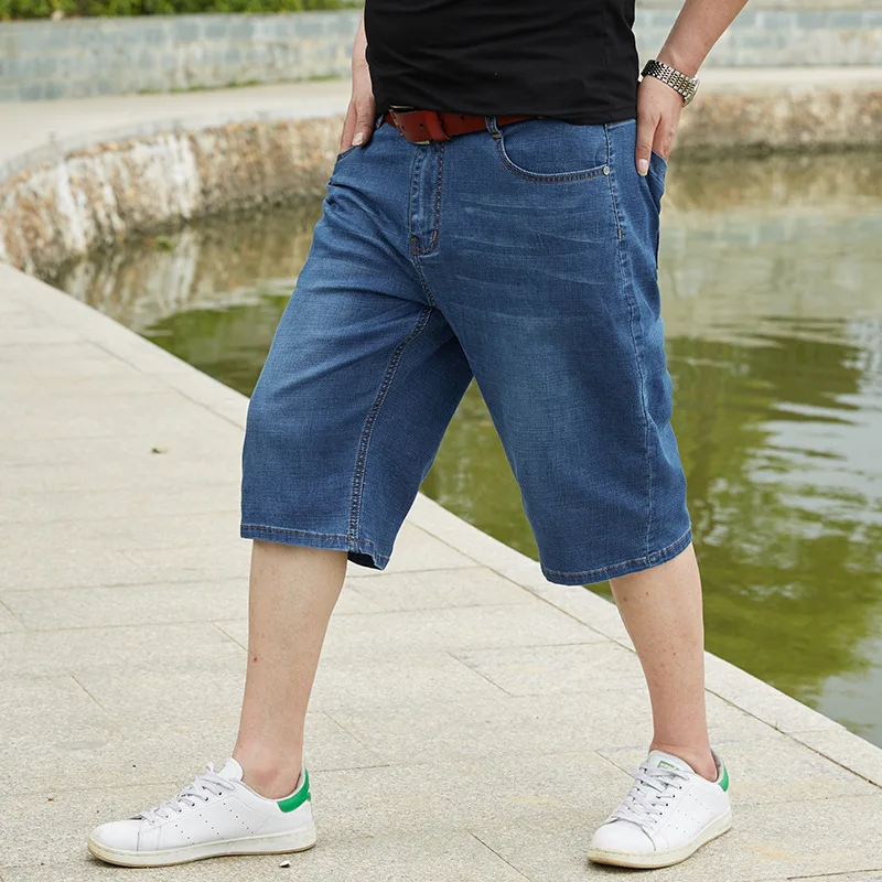 

2019 Summer New Men's Short Ripped Jeans Fashion Casual High Quality Retro Denim Shorts Male Brand Clothes Size 30-48