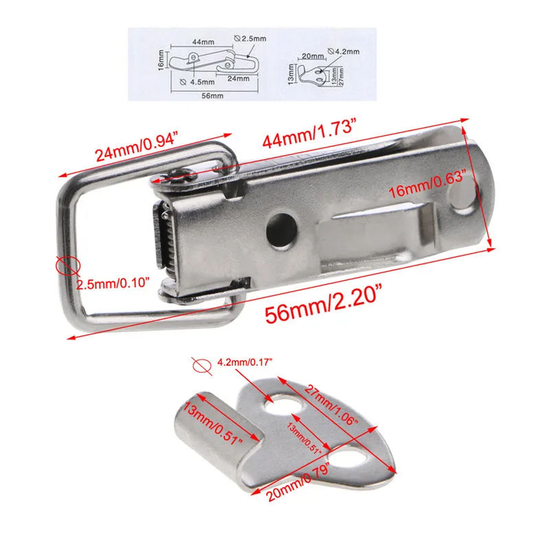 4 шт./компл. ящики для шкафов с пружинной защелкой|latch catch|spring loaded latchtoggle latch hasp |