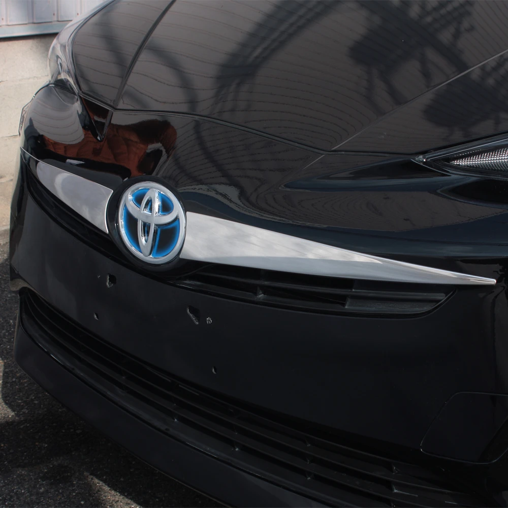 2 шт. передняя отделка из нержавеющей стали SUS304 для Toyota Prius 4 ZVW50 2015 и выше|cover up|cover