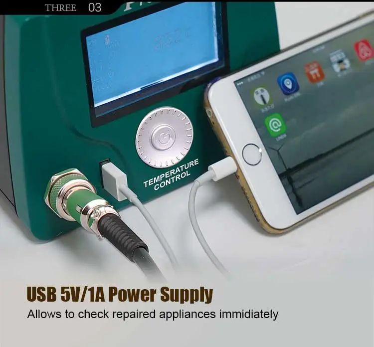 Pro'sKit SS-257H 75 Вт ЖК дисплей Smart паяльная станция нержавеющая сталь нагревательный элемент цифровой умный BGA контроль температуры
