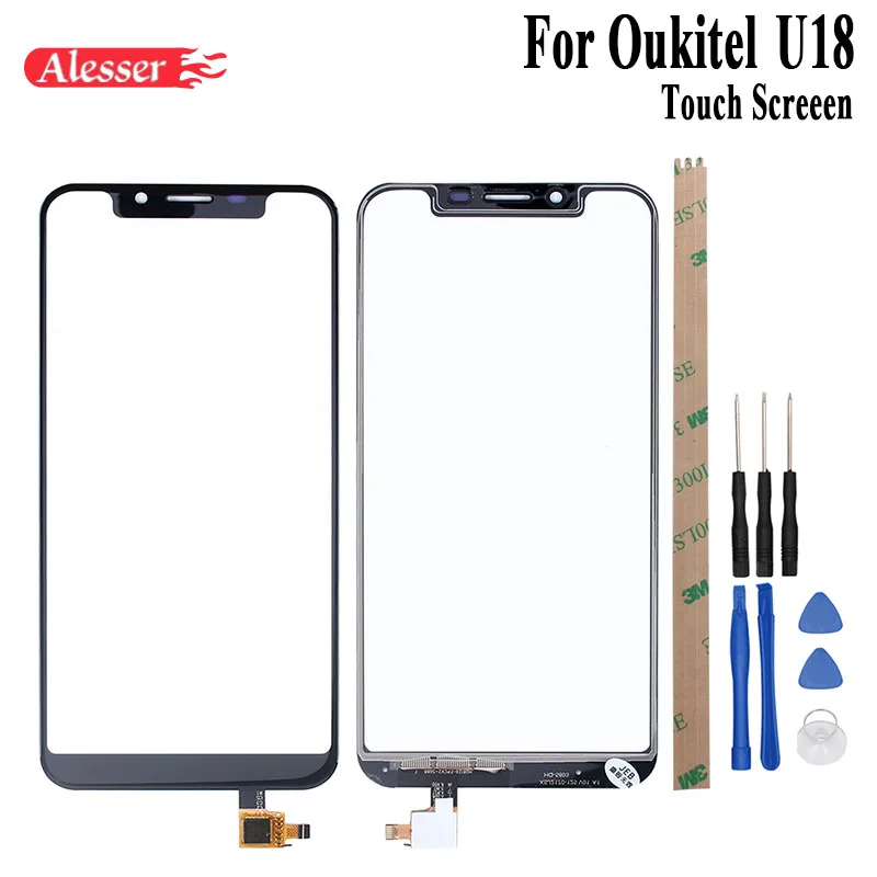 Alesser For Oukitel U18 Touch Screen 5.85 Inch Perfect Repair Parts Panel With Tools +Adhesive Cellphone | Мобильные телефоны и