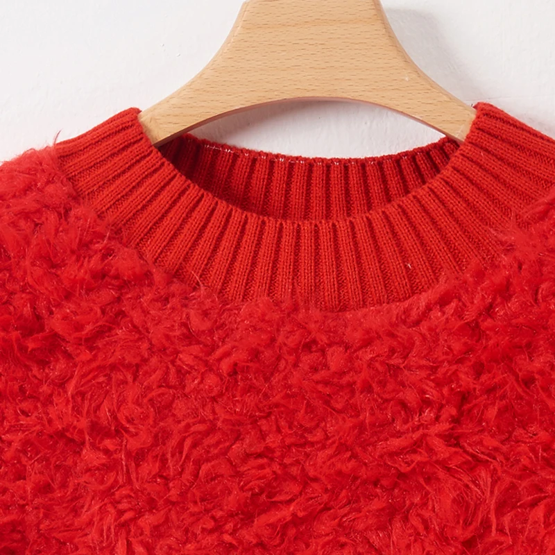 2018 женский свитер Модный пуловер топы с длинным рукавом и высоким воротником