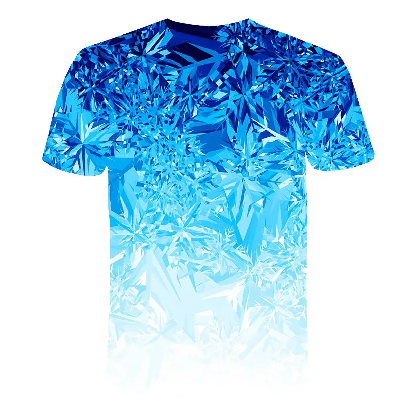 Футболка с 3D принтом для мальчиков брендовая забавная футболка коротким рукавом