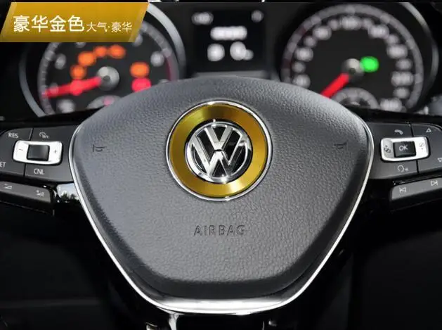 2018 новые аксессуары рулевое колесо отделка кольцо для Volkswagen Polo passat B5 B6 B7 T4 T5 Гольф