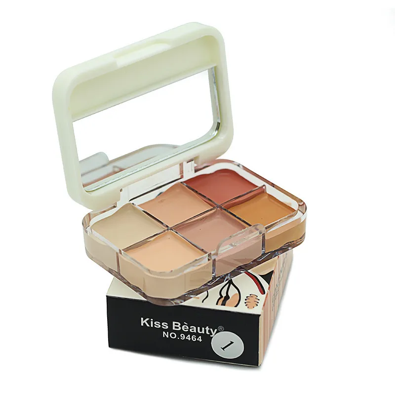 Профессиональная Косметика Макияж 6 цветов контурная Палитра 2 варианта консилер