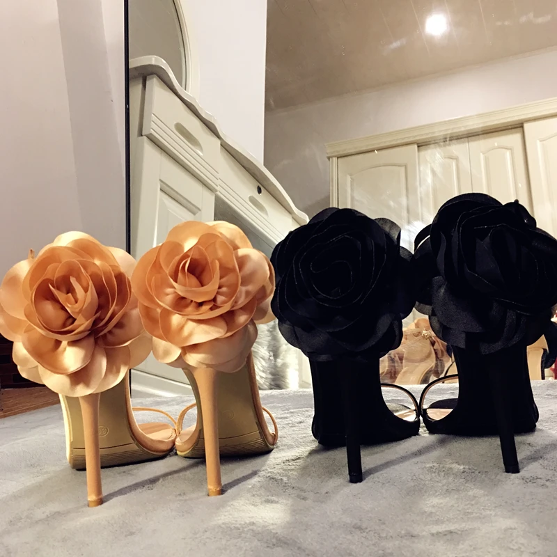 Женские шелковые босоножки на высоком каблуке с пряжкой ремешке для вечеринки