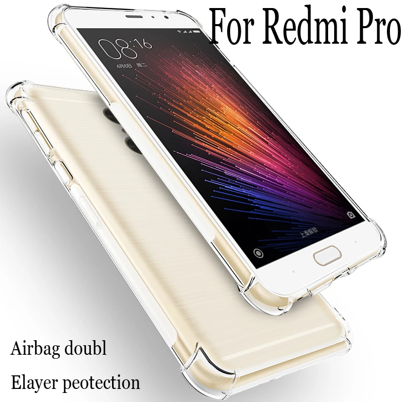 Ультратонкий Прозрачный мягкий ударопрочный чехол для телефона Xiaomi Redmi Pro