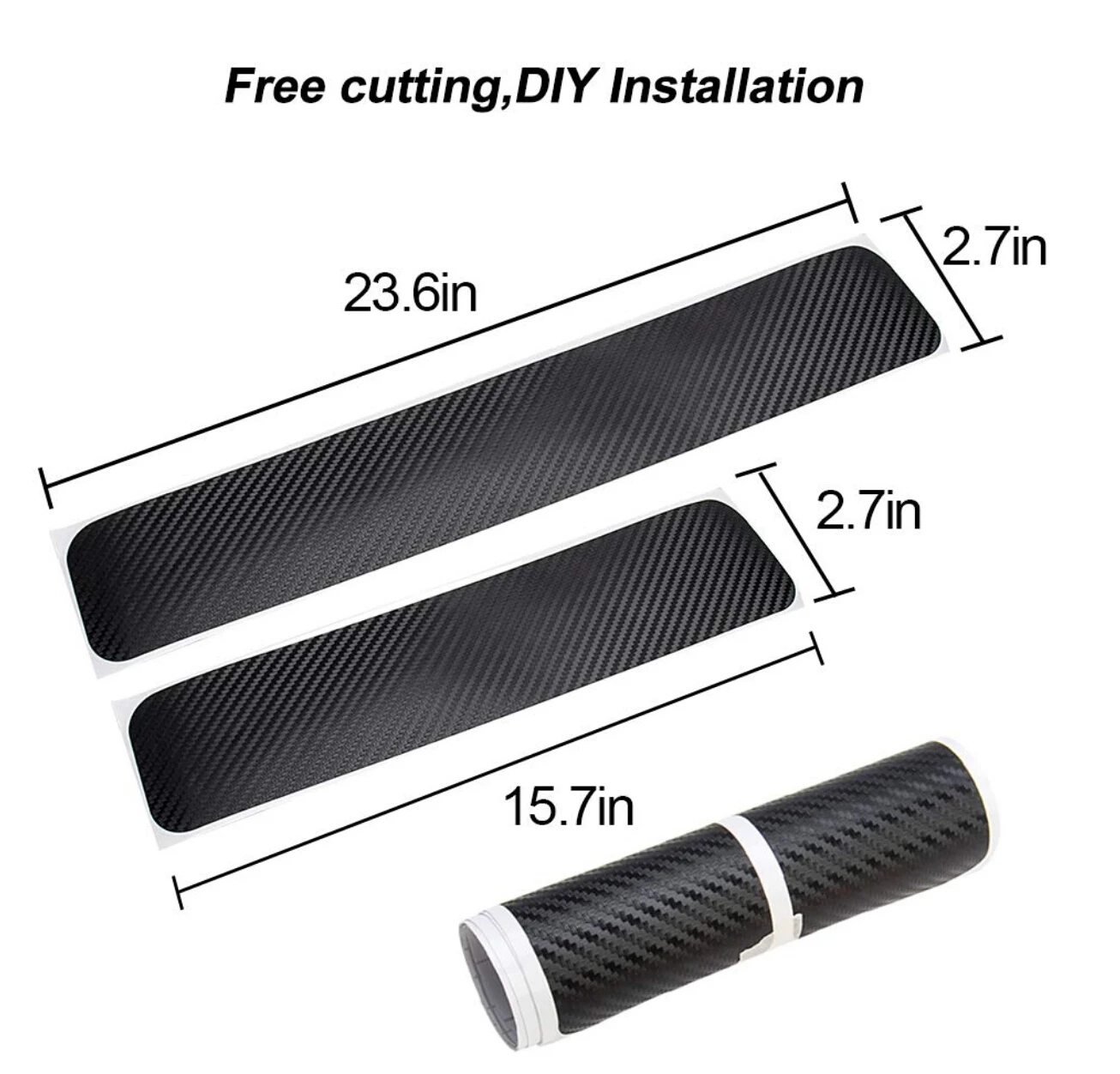4 шт. Автомобильная дверь педаль подоконника порог углеродного волокна Защита