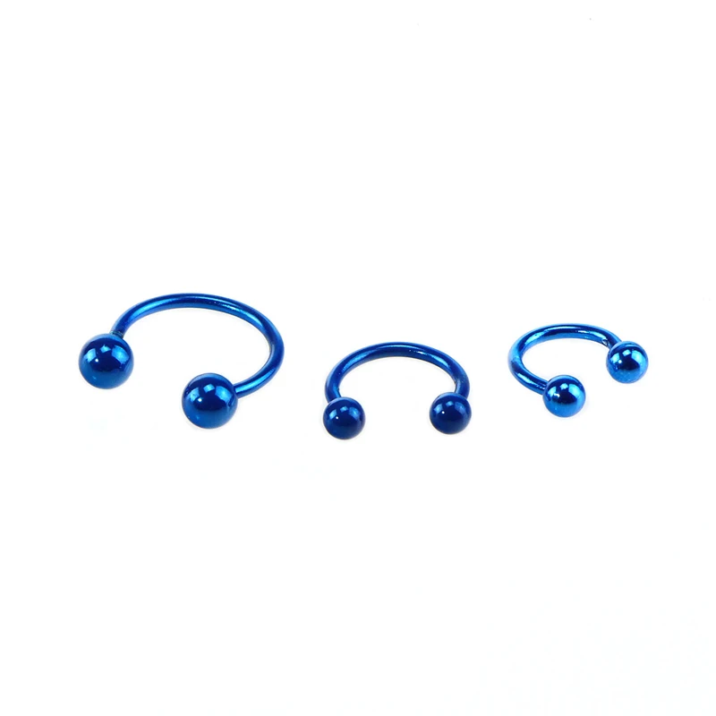 Пирсинг носа 2 шт серьги в носу из нержавеющей стали носовые кольца и шпильки