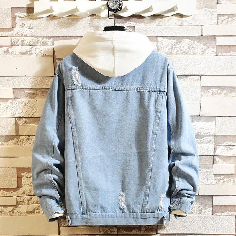 Оптовая продажа джинсовая куртка Мужская Весенняя модная повседневная в