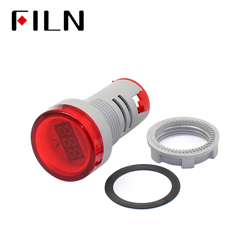 Цифровой амперметр тестер для измерения силы тока 220 В переменного 22 мм диапазон 0