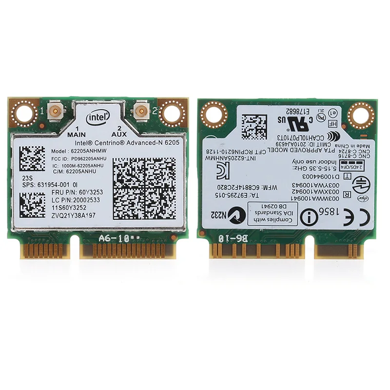 Двухдиапазонная 300M Intel 6205 беспроводная Wi-Fi мини PCI-E Wlan карта для HP 8570W 8470W |
