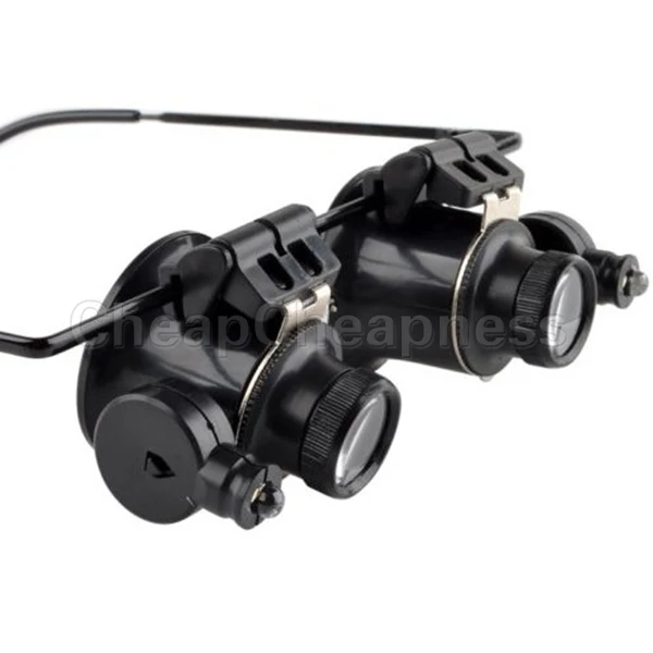 

Glass Loupe Lens Eye Jeweler Watch Repair 20X Magnifier Magnifying LED Light Jewelry Tools Equipments Wholesale High Quality