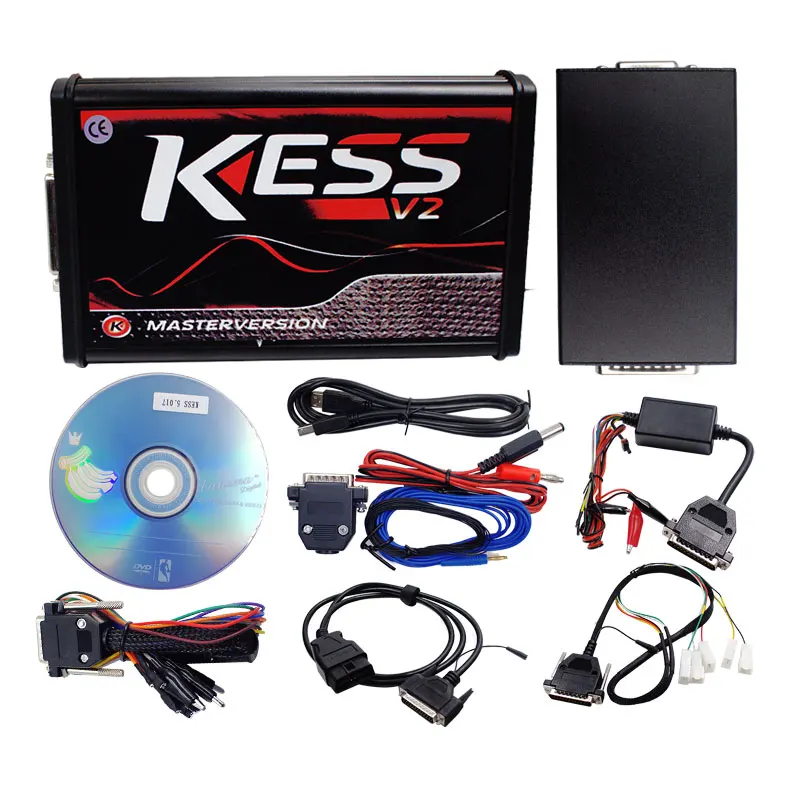 Онлайн V2.47 EU Red Kess V2 V5.017 OBD2+ K-TAG KTAG V7.020 2,25+ Fgtech 0475+ светодиодный BDM Рамка+ 22 шт. адаптер для настройки ЭКЮ программист