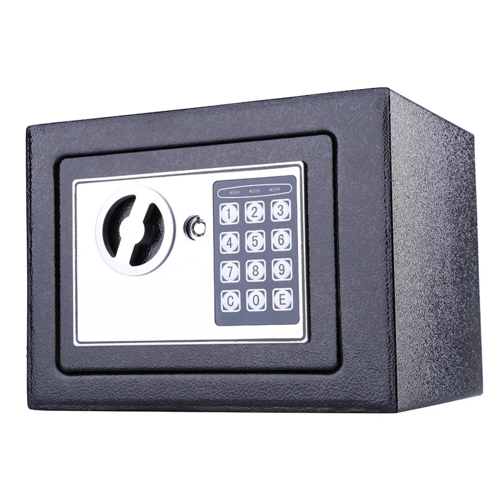 

Digital Electronic Safe Box Security Mini Keypad Lock Home Office Security 6.4L Black
