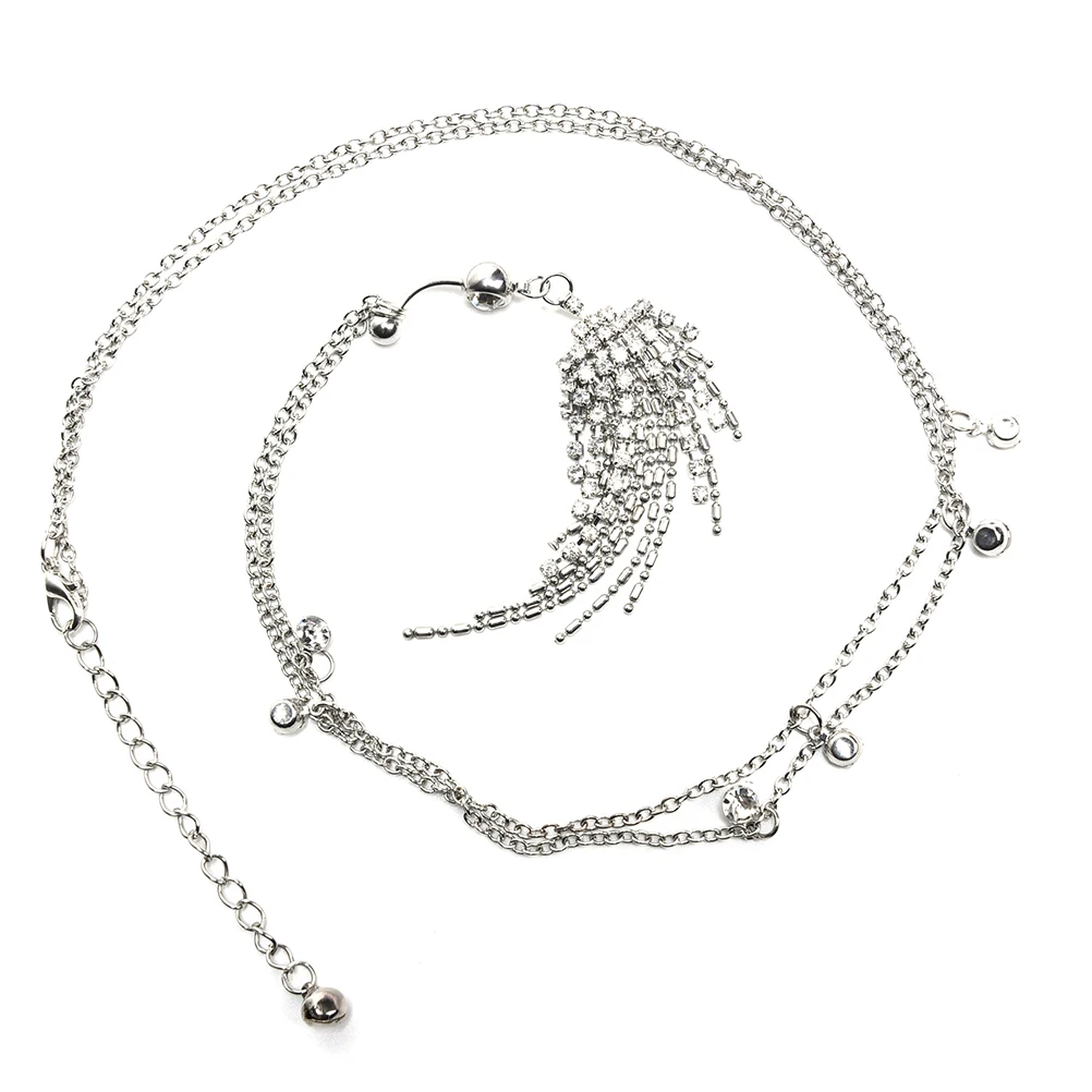 Новая мода тела Чиан с украшением в виде кристаллов Стразы мотаться пупок колец