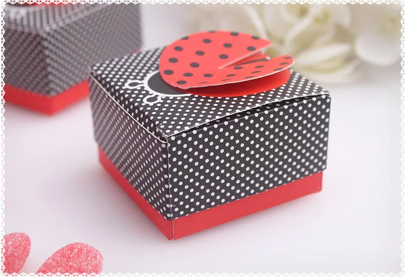 10 шт божья коровка коробки для свадебной вечеринки детский душ сувениры