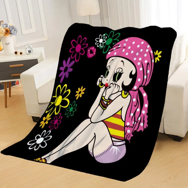 Blanket 19 Новое поступление Betty Boop одеяло s печать мягкий сон одеяло на дом/диван/офис портативный дорожный Чехол одеяло - Цвет: Blanket 19