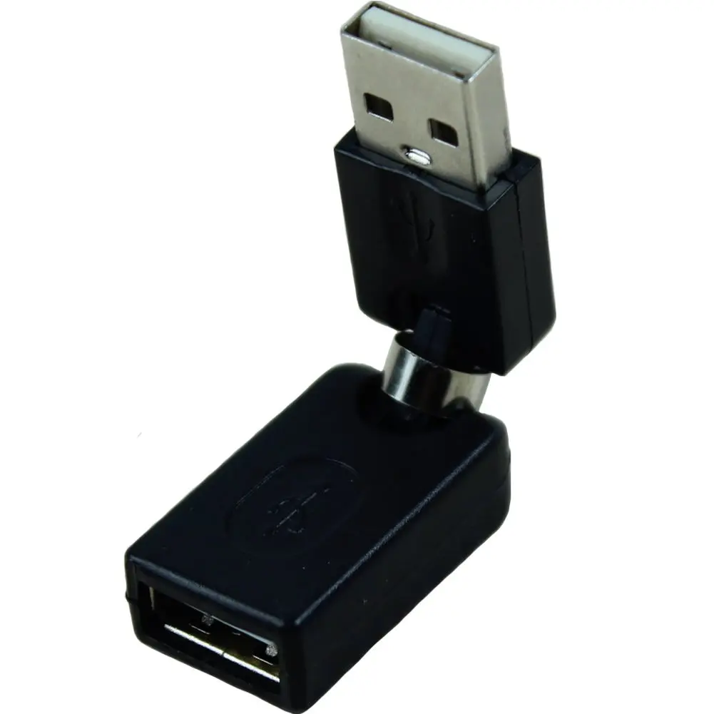 IMC горячий черный USB 2 0 штекер к гнезду 360 градусов угол поворота адаптер|male male|male to