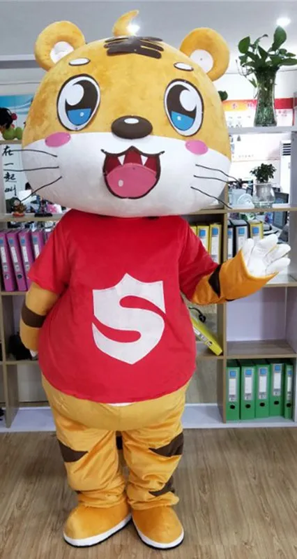 Новый Tigress костюм талисмана Тигра Животных мультфильм характер талисман