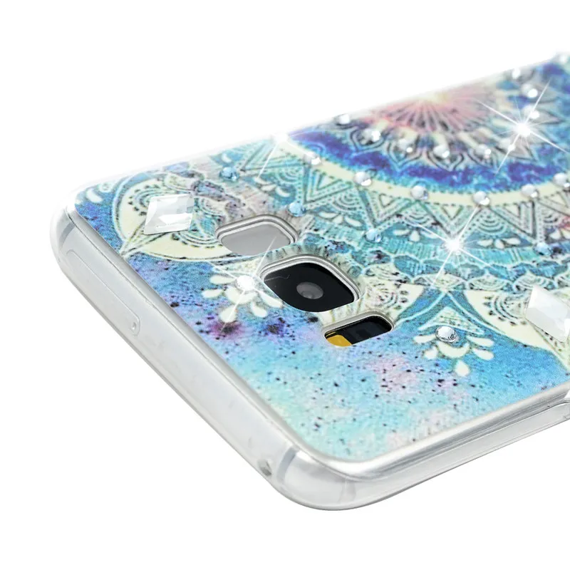 Nextmall For Samsung Galaxy S8 Capa Diamond 3D Bling Phone Case Rhinestone Painted Cover Fundas |