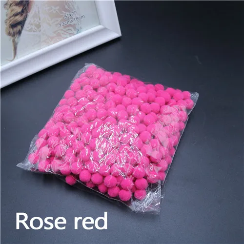 Rose 550 шт./пакет помпоном 8 мм роскошный баскетбольный мяч для собственными руками Сделай Сам Материал раннего обучения со шпилькой, креативный, ручная работа, Свадебная вечеринка дома деко - Цвет: Rose