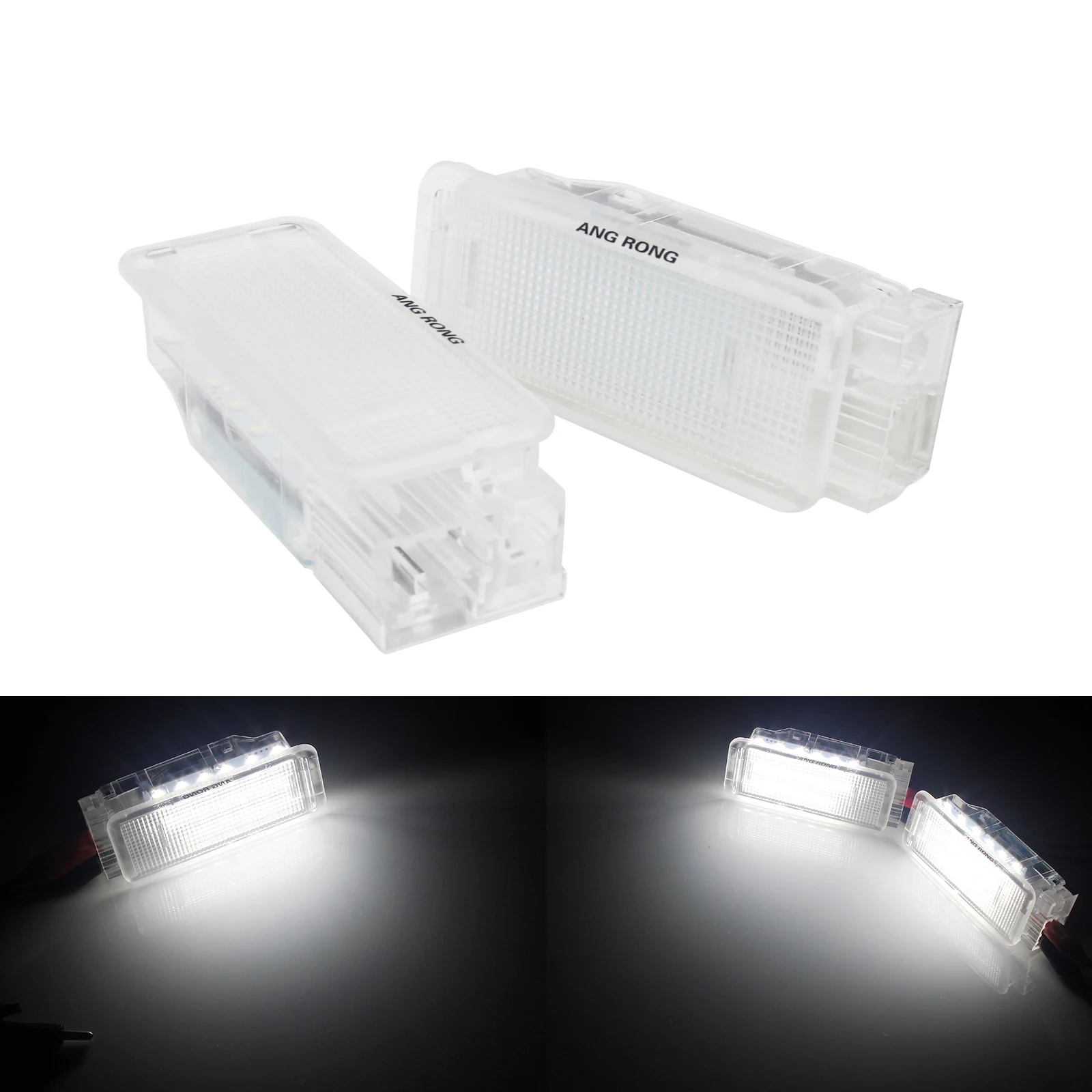 ANGRONG 2x для Peugeot LED интерьерная багажная коробка ног дверная подсветка 206 207 307 308 407 607