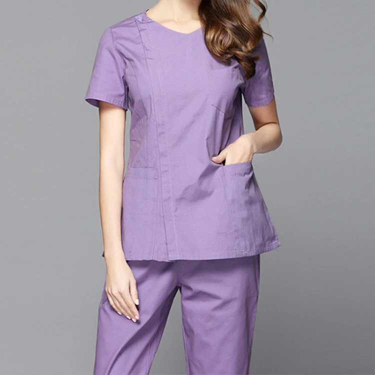 Medical clothing Women's surgical scrub set doctor nurse short sleeve uniform dental pet clinic summer beauty salon overalls