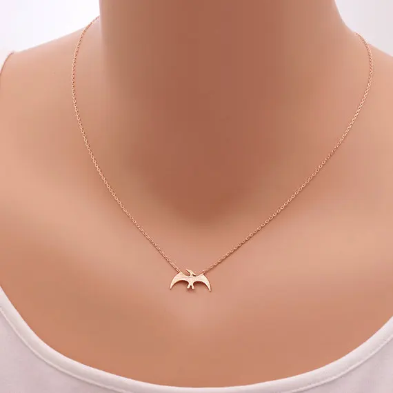 Ромашки 10 шт./лот простой дизайн с динозавром Ожерелье Милые птерозавры ожерелье