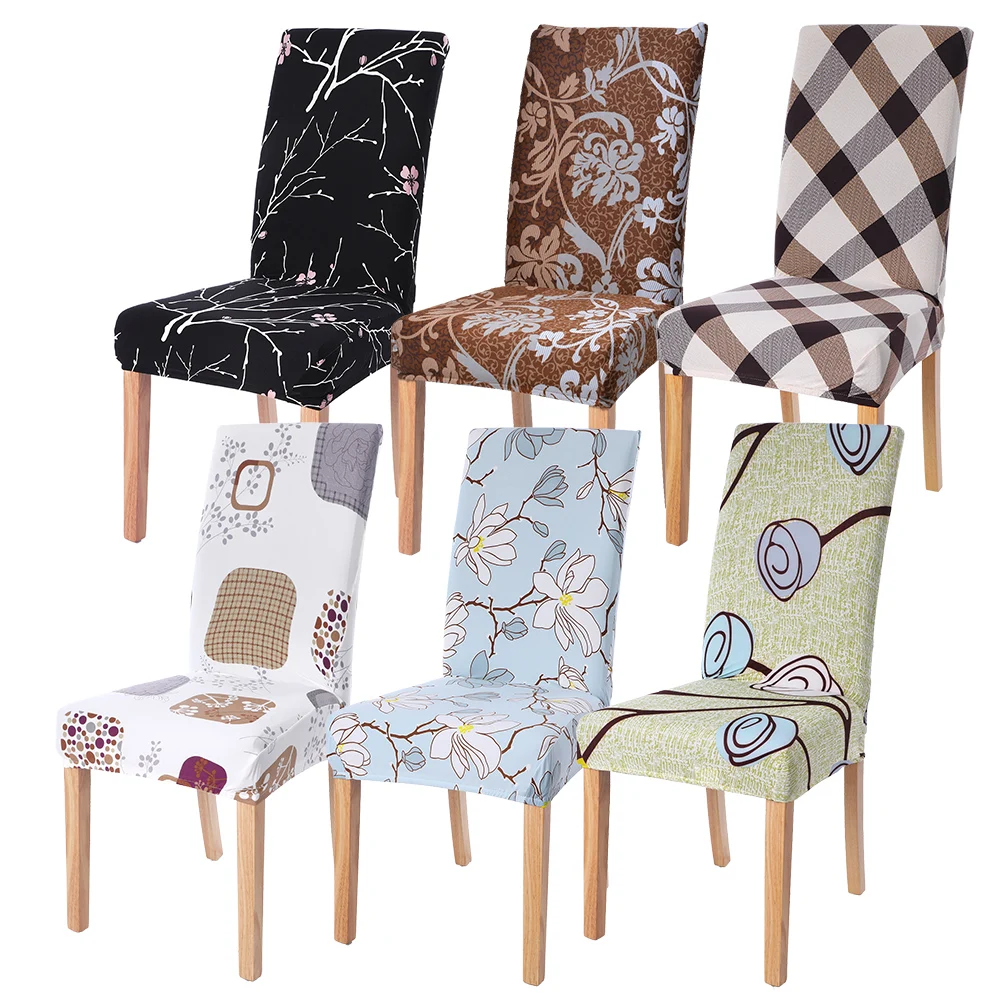 1 шт. цветочный принт чехол для кресла дома обеденные эластичные чехлы на