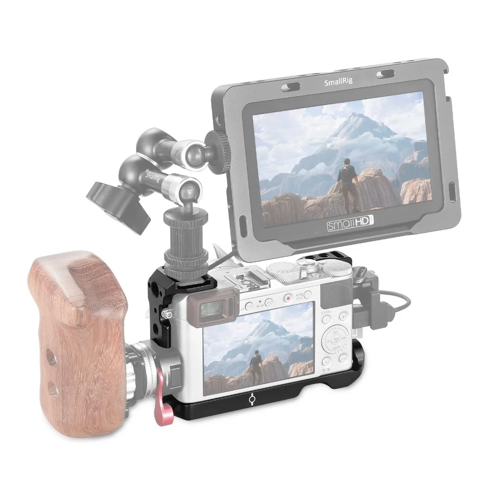Клетка для камеры SmallRig LX100 для Panasonic Lumix LX100 с креплением для холодного башмака ручка Arri отверстия для определения местоположения 2198