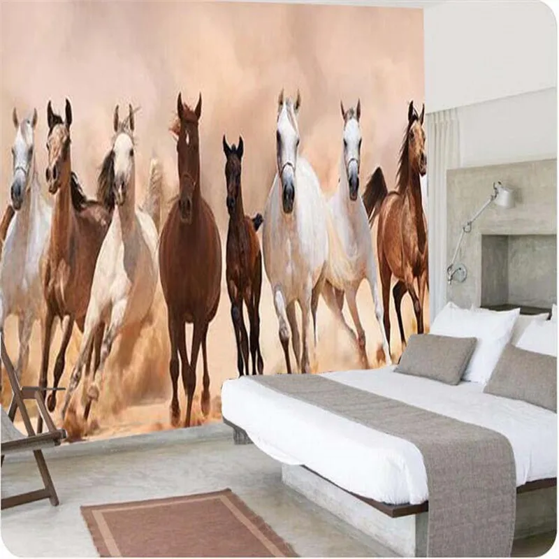 3d обои Европейский минималистский Лошадь Животное превышение скорости полный