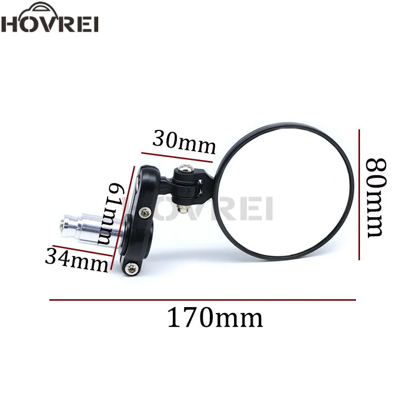 Universal Motorcycle mirros Aluminum 22mm Handle Bar End Foldable Rearview mirror Side mirrors FOR DUCATI Cafe Racer honda |