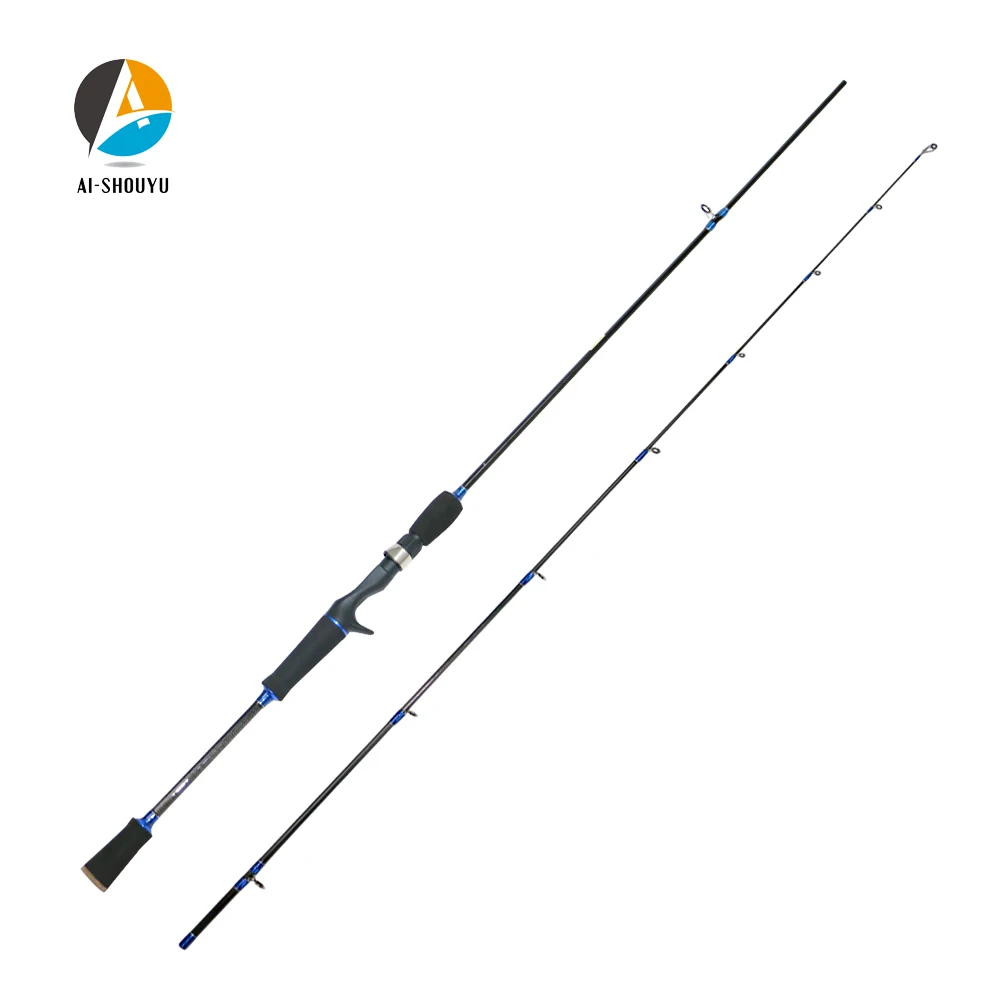 

AI-SHOUYU Fishing Rod 1.8m 2.1m 2.4m M Power Spinning Carbon Rod Sea Bass Baitcasting Fishing Rod feeder Rod