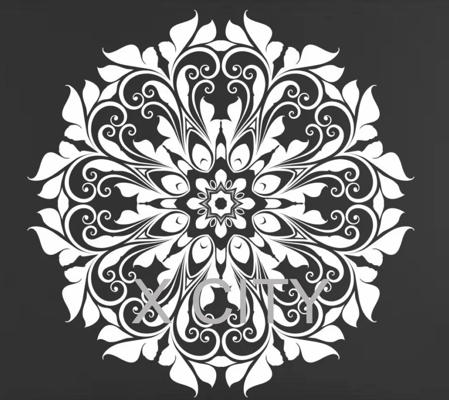 Индийская мандала круглая искусственная наклейка для гостиной съемная