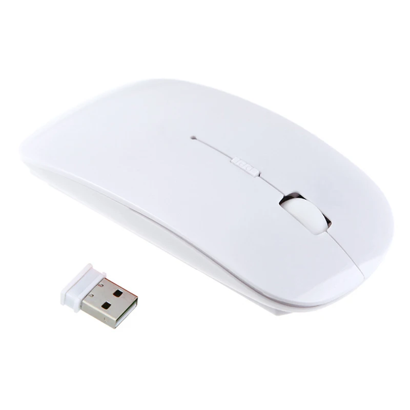 1600 точек/дюйм 2 4G USB оптическая беспроводная компьютерная мышь ультра тонкие Мыши
