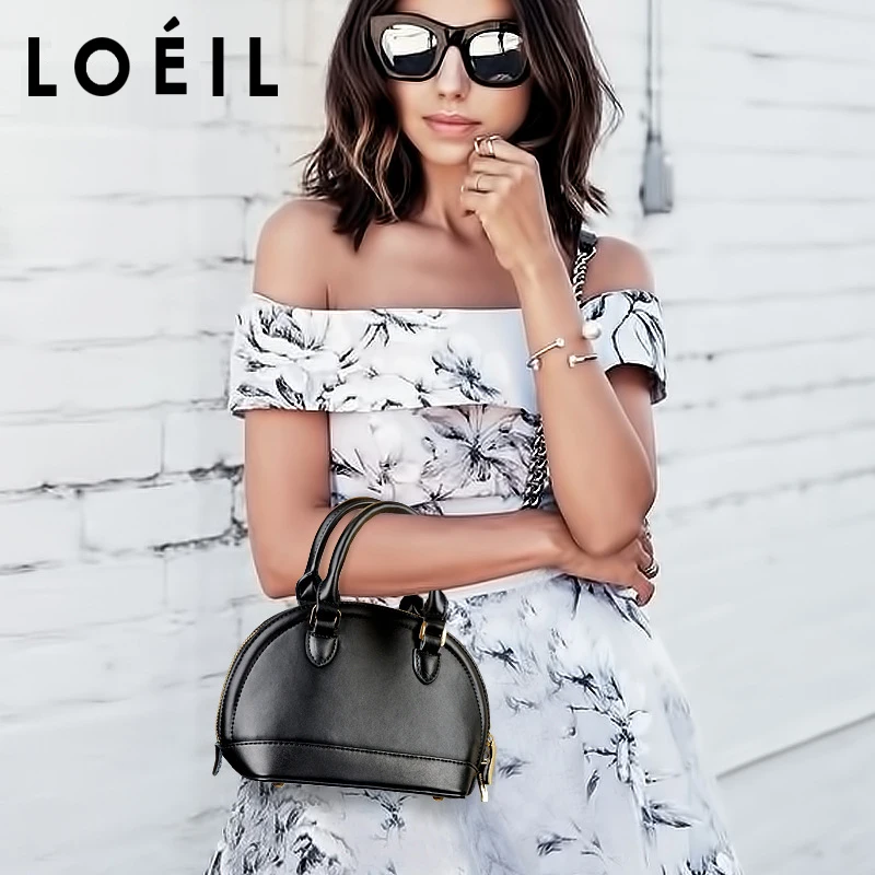 LOEIL 2018 новые кожаные сумочки плечо перекинул сумка женская европейский и