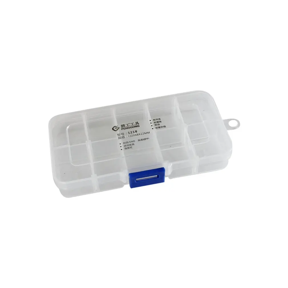 1218 Plastic Tool Box Transparent Toolbox Electronic Components Screw Storage Parts Boxes | Инструменты