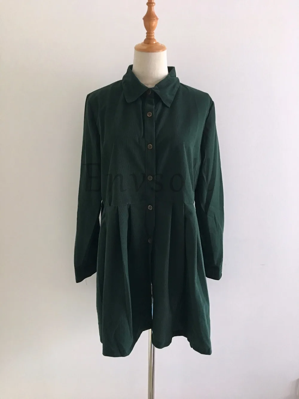 3 Color Formal Office Maternity Dresses for Women Autumn Spring Lapel Corduroy Pregnancy Clothes for Pregnant Women