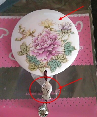 Китайский ветер пион Керамическая зеркальная | Дом и сад