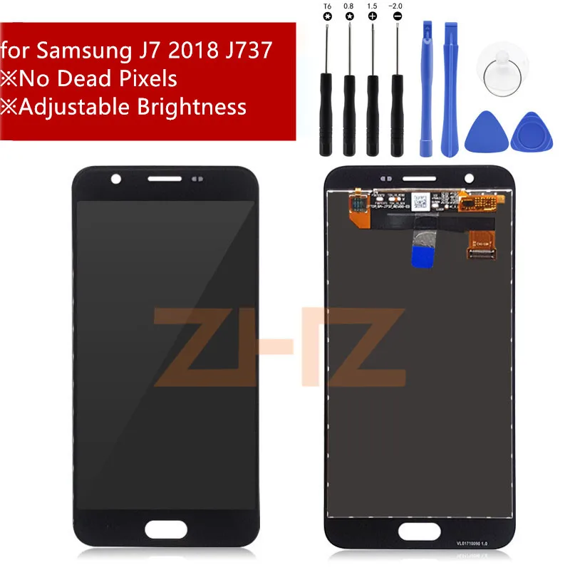 ЖК-дисплей для Samsung Galaxy J7 2018 сенсорный экран дигитайзер J737 запасные части ремонта